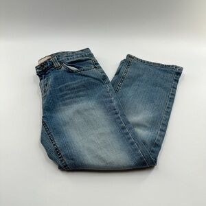 Aeropostale Vintage Y2K Low Rise Straight Leg Jeans Pink Detail Size 1/2